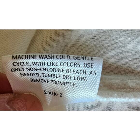 Eileen Fisher Linen Cotton 2 Panel White Button Up Blouse Top, 3/4 Sleeve - Picture 9 of 12